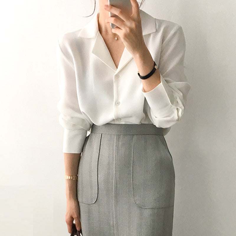 Best women solid white shirt