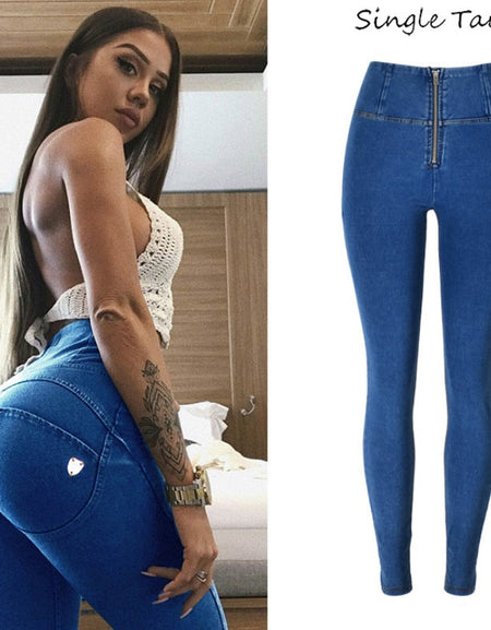 Best High Waist Push Up Jeans Woman