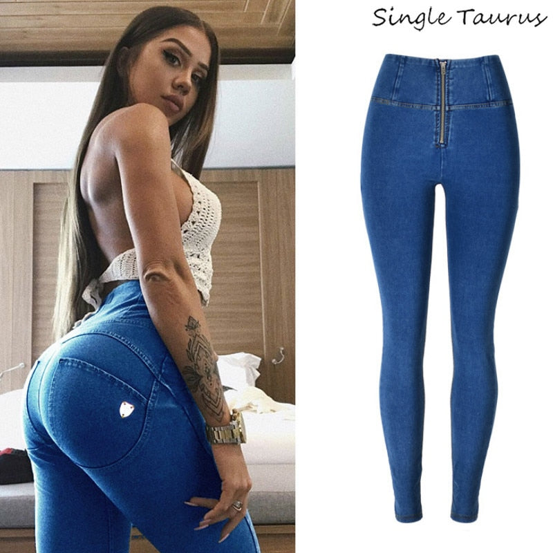 Best High Waist Push Up Jeans Woman