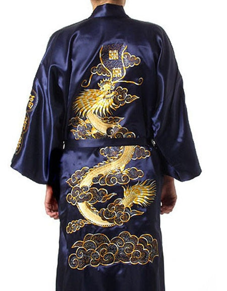 Best Navy Blue Men's Bath Gown