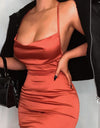 Best neon satin lace women long dress