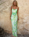 Best neon satin lace women long dress