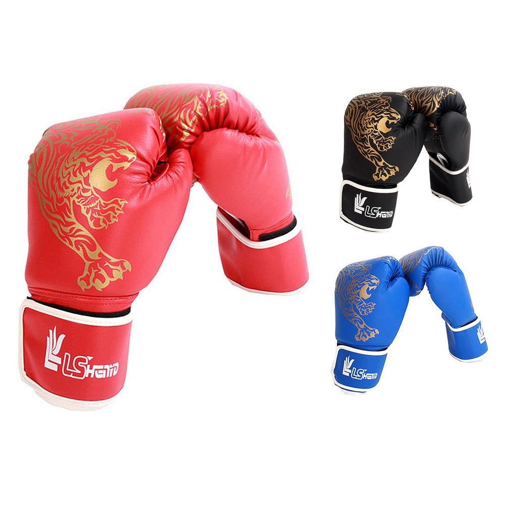 Kick Boxing Gloves For Men Women PU Karate Muay Thai Guantes De Boxeo Free Fight MMA Sanda Training Adults Kids Equipment