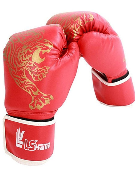 Kick Boxing Gloves For Men Women PU Karate Muay Thai Guantes De Boxeo Free Fight MMA Sanda Training Adults Kids Equipment