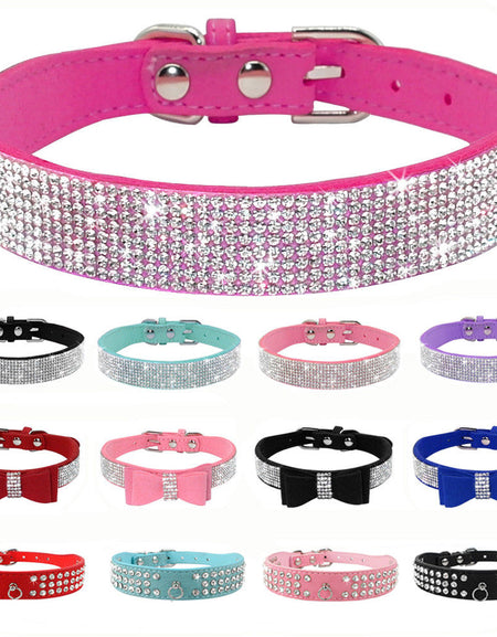 Best Bling Rhinestone Puppy Cat Collars