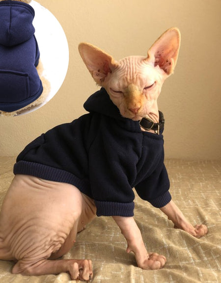 Best Pet Cat Hoodie Sweaters Winter Warm Cat Clothes