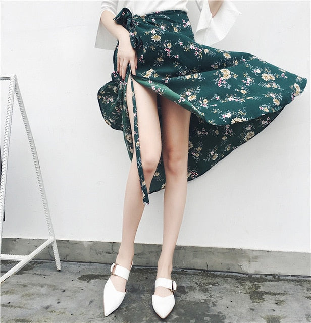 Best High Waist Floral Print Skirts