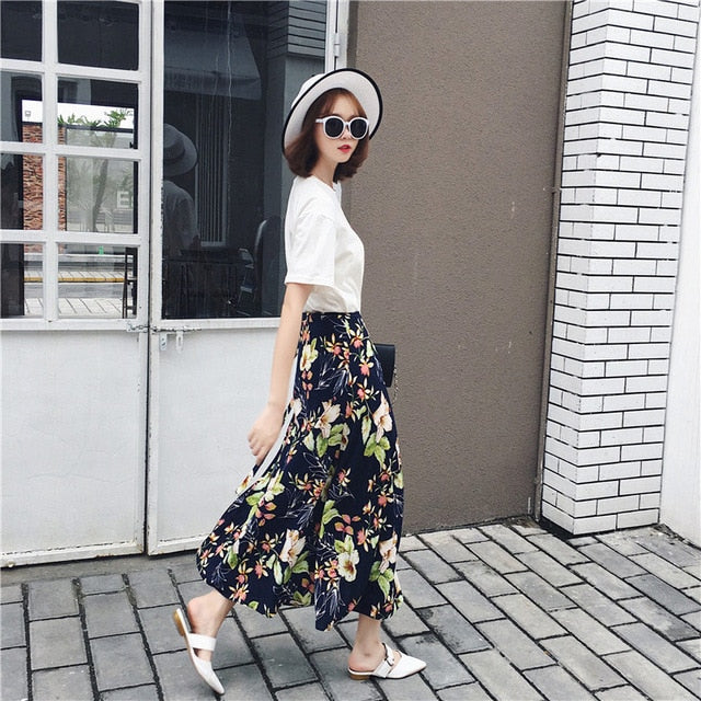 Best High Waist Floral Print Skirts