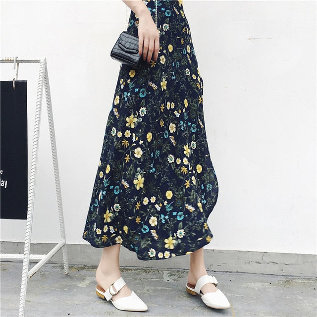 Best High Waist Floral Print Skirts