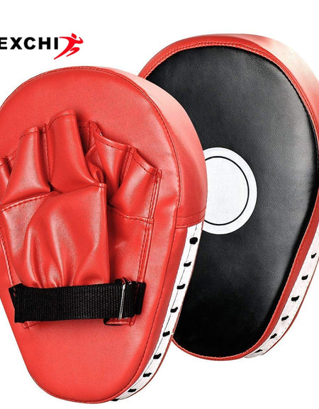 REXCHI 2 PCS Kick Boxing Gloves Pad Punch Target Bag Men MMA PU Karate Muay Thai Free Fight Sanda Training Adults Kids Equipment